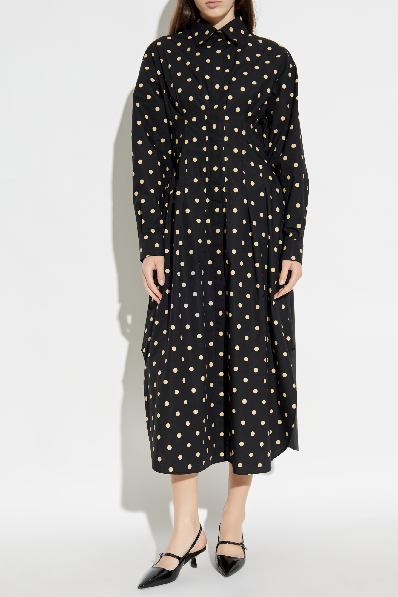 Black Dress with polka dot pattern Moschino - Vitkac Italy